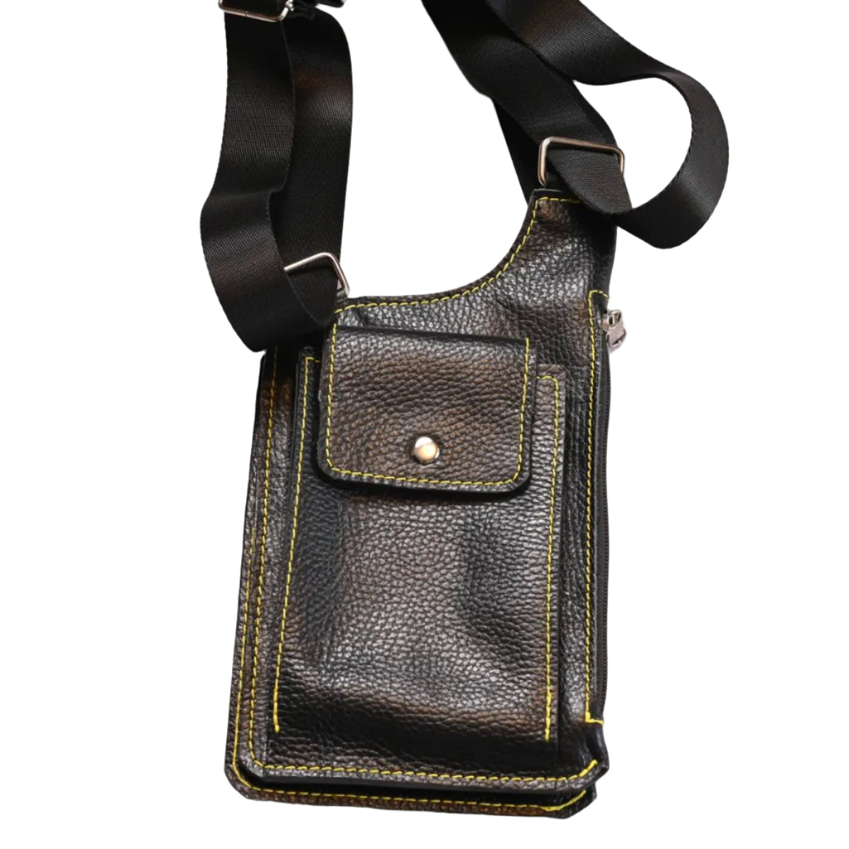 Męska torba dwustronna kabura skórzana Double Holster Black