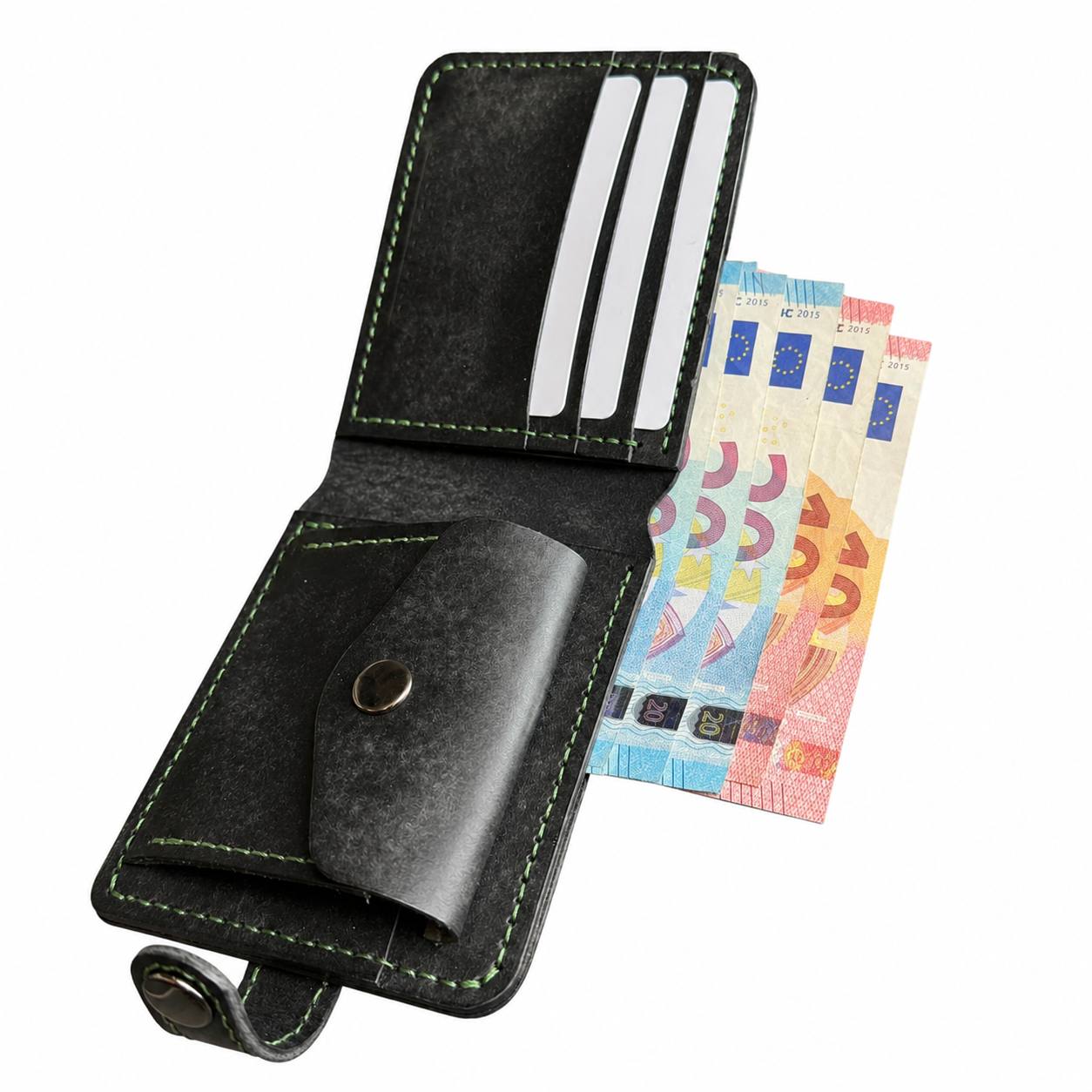Portfel skórzany bifold z bilonówką | Maja