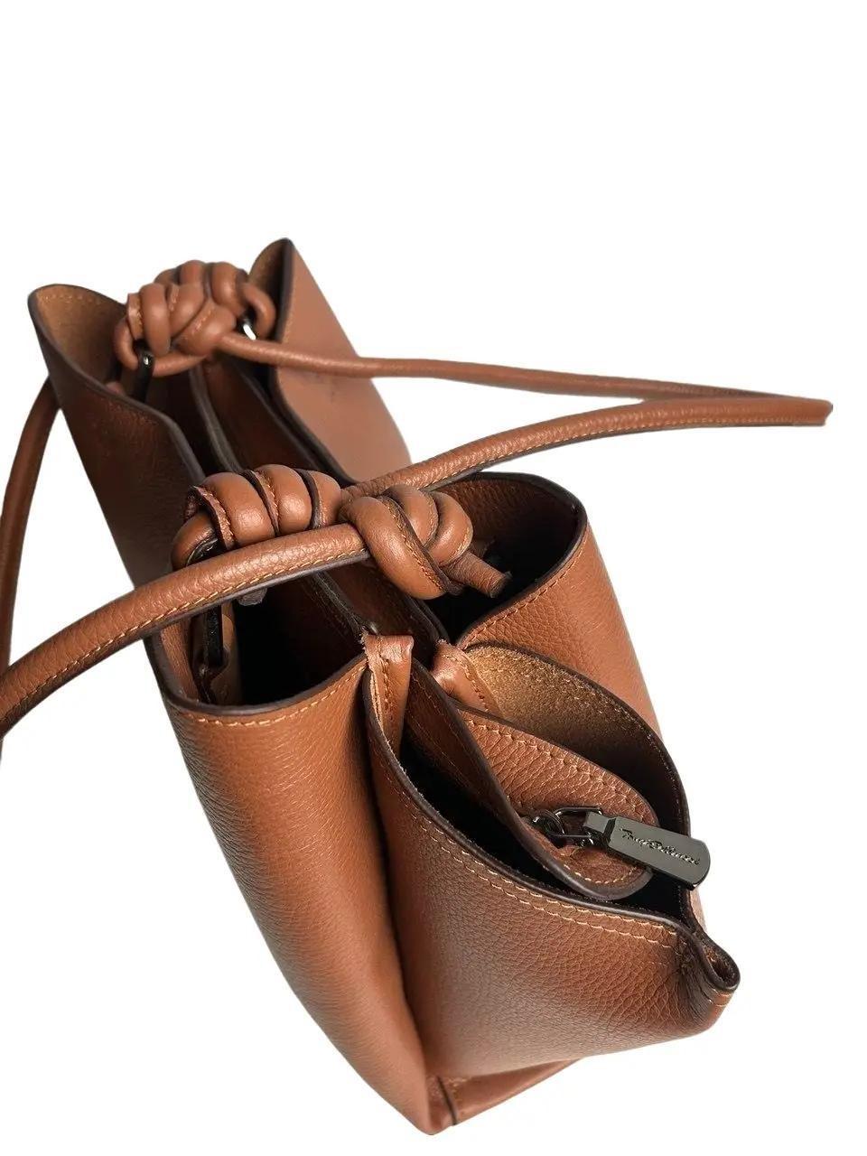 Elegancka Brązowa Torebka Damska – Trzykomorowa Torba Premium (Turecka Marka)