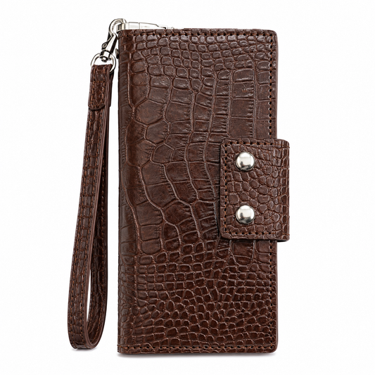 Duży portfel damski / Longer Crocco Brown