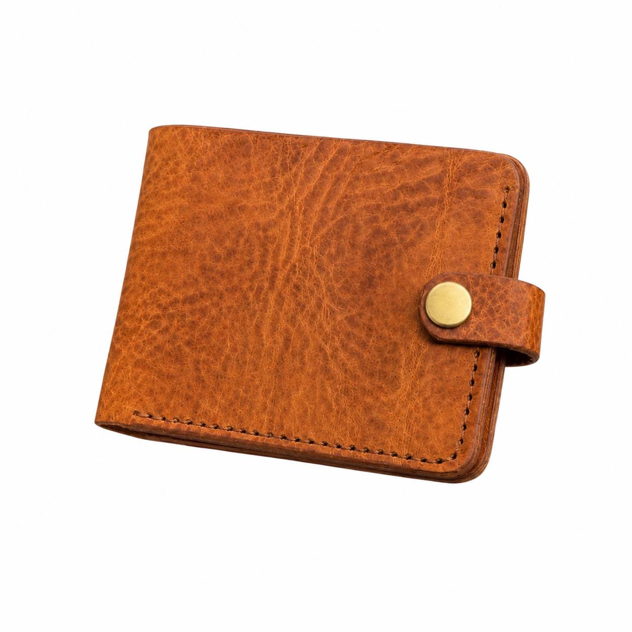 Portfel skórzany bifold z bilonówką | Missouri Mokka