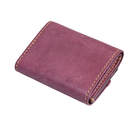 Skórzany portfel męski Trifold RICO z okienkiem ID