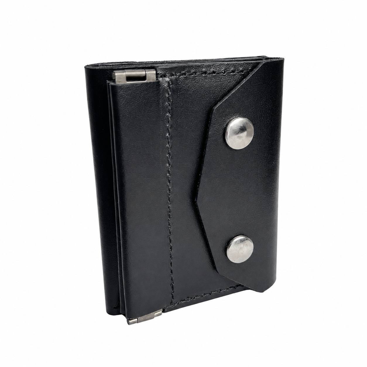 Leather Trifold Wallet "TAKUMI Crack"