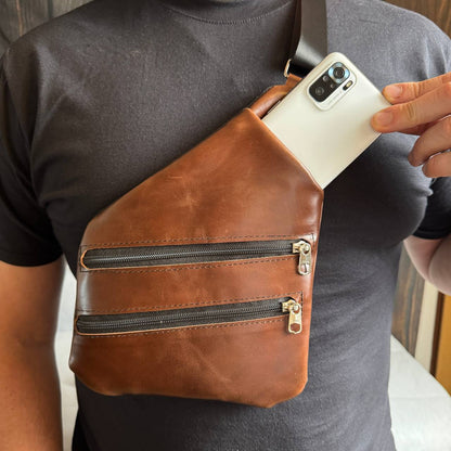 Torba skórzana typu Sling
