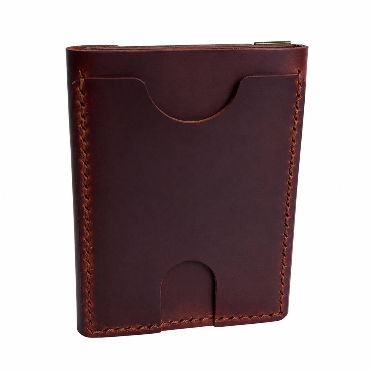 Trifold Leather Wallet "TAKUMI WAX"