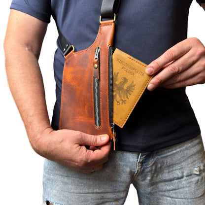 Męska torba na ramię typu holster