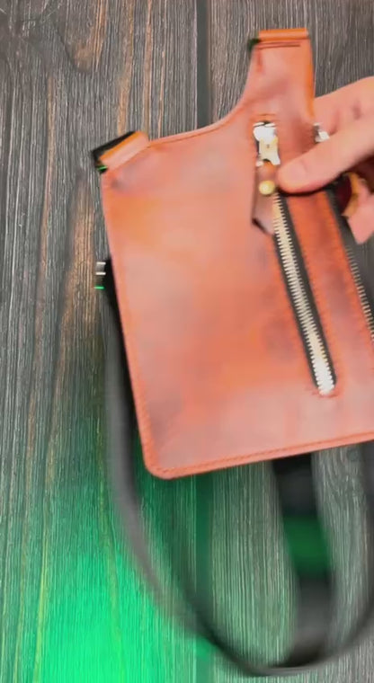 Męska torba na ramię typu holster